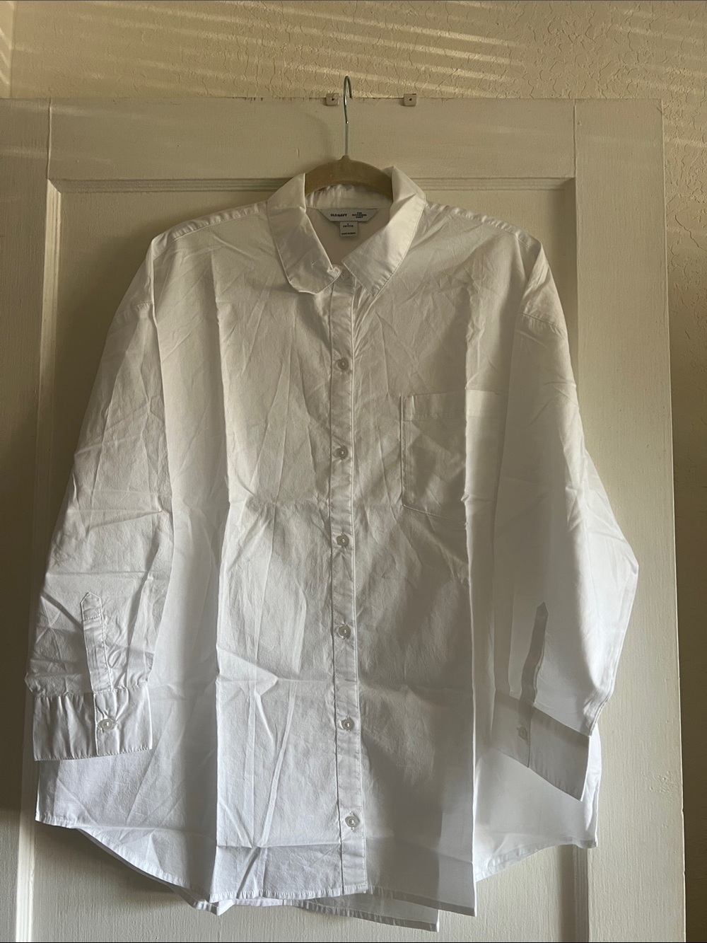 Old Navy White Women's Button-Up Camisole Shirt